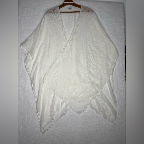 Sonoma Tops - Sonoma Woven Shabby Poverty Chic OS Magnolia Pearl Style Wrap Cardigan Sheer